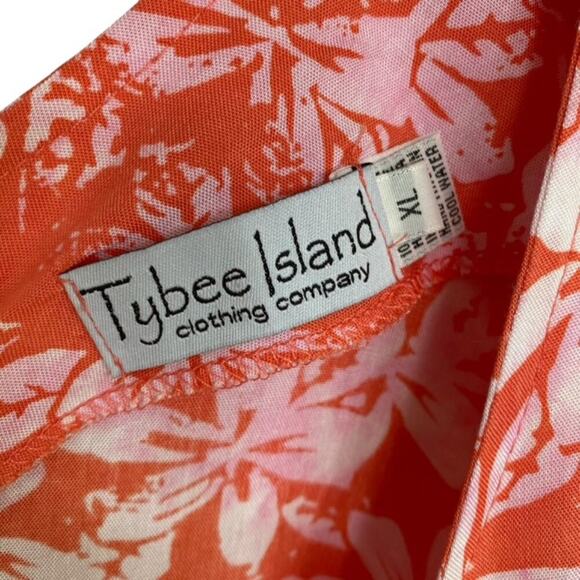 Coral Floral Mini Dress - Picture 4 of 5